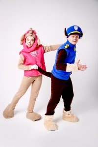 Аниматор Щенячий Патруль, Маршал, Гонщик и Скай заказать в Минске- Улетные Качели